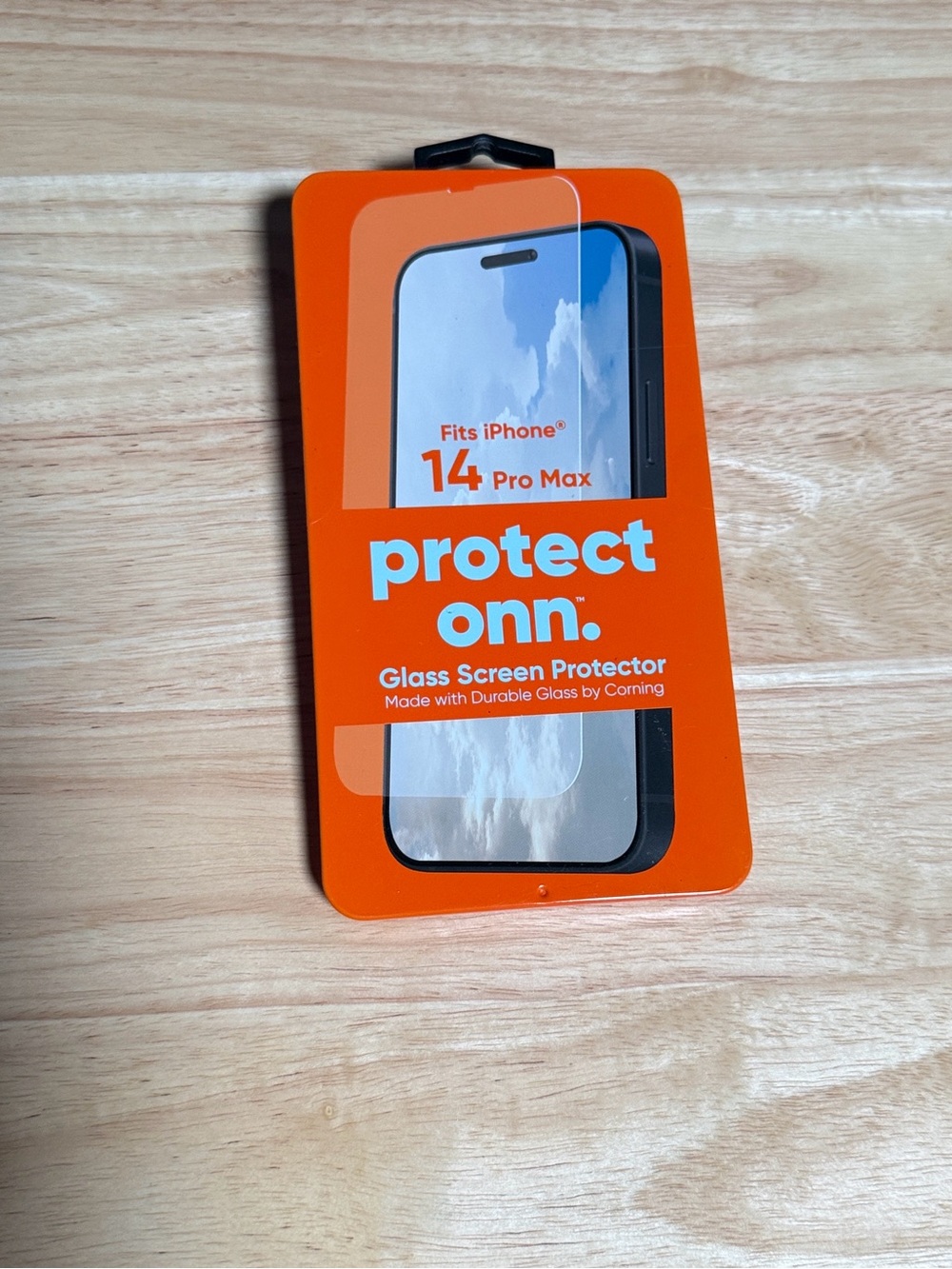 Onn Running Orange Glass Screen Protector for iPhone 14 Pro Max
